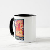 Muttra Krishna Tempel Reiseplakat Tasse (Vorderseite Links)