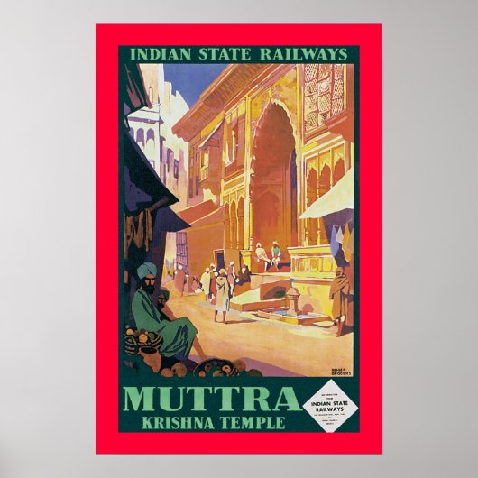 Muttra ~ Krishna Temple Poster (Vorne)