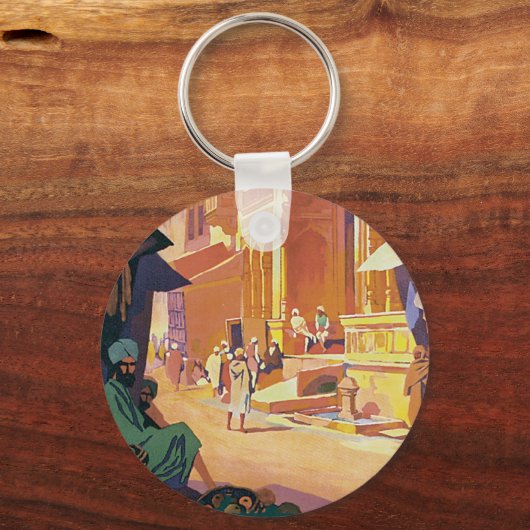 Muttra ~ Krishna Temple Schlüsselanhänger (Vorderseite)