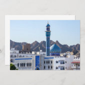 Muttrah Moschee - Muscat, Oman Einladung (Vorne/Hinten)