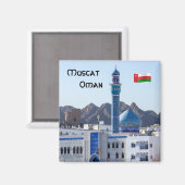 Muttrah Moschee - Muscat, Oman Magnet (Vorderseite/Rückseite)