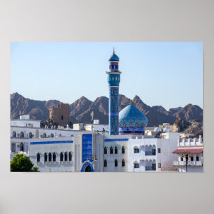 Muttrah Moschee - Muscat, Oman Poster