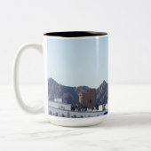 Muttrah Moschee - Muscat, Oman Zweifarbige Tasse (Links)
