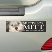 Mutts für Mitt - Zumindest wird er mich nicht esse Autoaufkleber (Auf Auto)