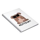 Mutts Up Funny Doggie Pun Notizblock (Rechte Seite)