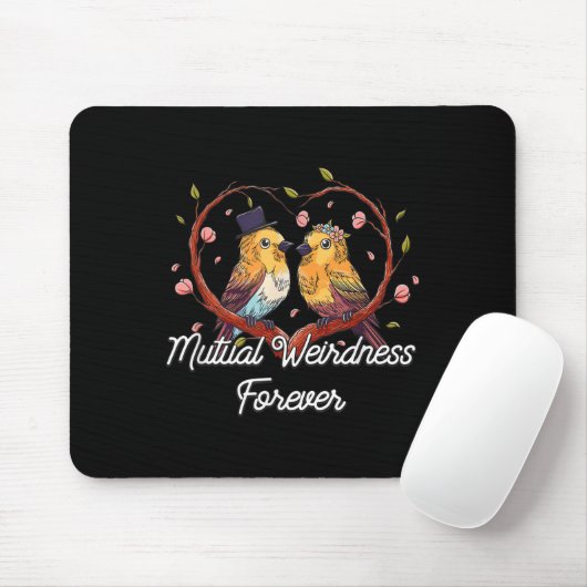 Mutual Weirdness Forever Wedding Nerd Bride And Gr Mousepad (Mit Mouse)