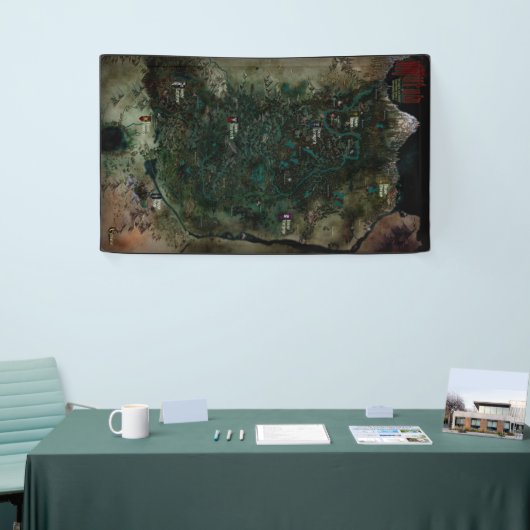 Mütvia, 3'x5' Vinyl Map Banner (Messeveranstaltung)