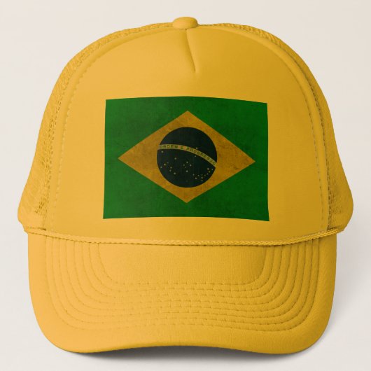 Mütze Fahne Brasiliens ,(Alter Stil) (Vorderseite)