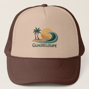 Mütze Guadeloupe Welle & Palme Kappe