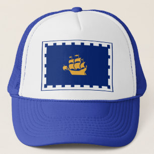 Mütze mit Flagge von Quebec City, Kanada