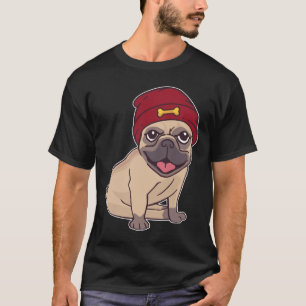 Mützen-Hund Pug Klassisch  23 T-Shirt