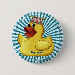 Mützen-Hut-Gummiente Button