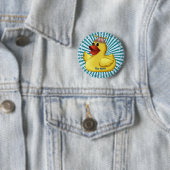 Mützen-Hut-Gummiente Button (Beispiel)
