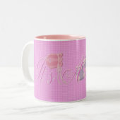 Mützen u. Hintern Zweifarbige Tasse (Vorderseite Links)