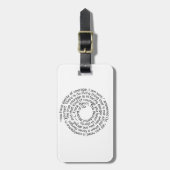 Mutzitat-Gepäckanhänger Gepäckanhänger (Vorderseite vertikal)