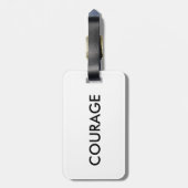 Mutzitat-Gepäckanhänger Gepäckanhänger (Rückseite vertikal)