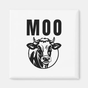 Muu ich bin eine Kuh lustige Farm Magnet