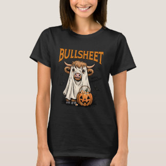 Muu... Ich meine Boo Bullsheet Highland-Kuh-Geist T-Shirt