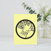 muuhh - niedliche Tiere - Kawaii >_< Postkarte (Stehend Vorderseite)