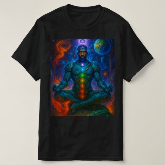 Muur chakra Meditation T - Shirt (Design vorne)