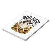 Muuuh Kuh Geist Western Halloween Notizblock (Rotiert)