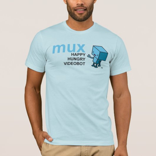 Mux Videobot T-Shirt (Vorderseite)
