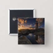 Muxia Leuchtturm | Galizien, Spanien Button (Vorne & Hinten)