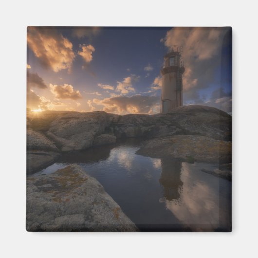 Muxia Lighthouse | Galicien, Spanien Magnet (Vorne)