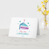 Muy Feliz Cumpleanos Tarjeta Grußkarte Karte (Gelbe Blume)