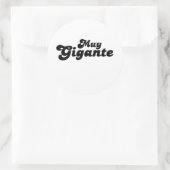 Muy Gigante Runder Aufkleber (Tasche)