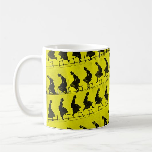Muybridge springende Frau Kaffeetasse (Links)