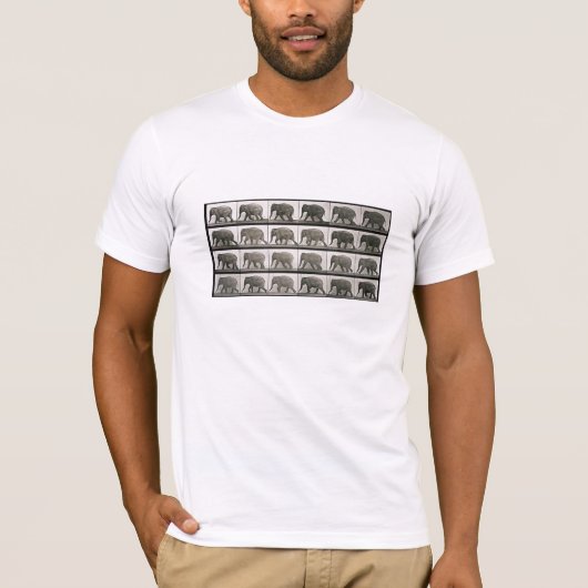 Muybridges Elefanten T-Shirt (Vorderseite)