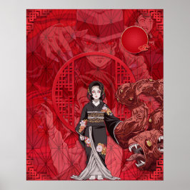 Muzan Kibutsuji Woman Poster