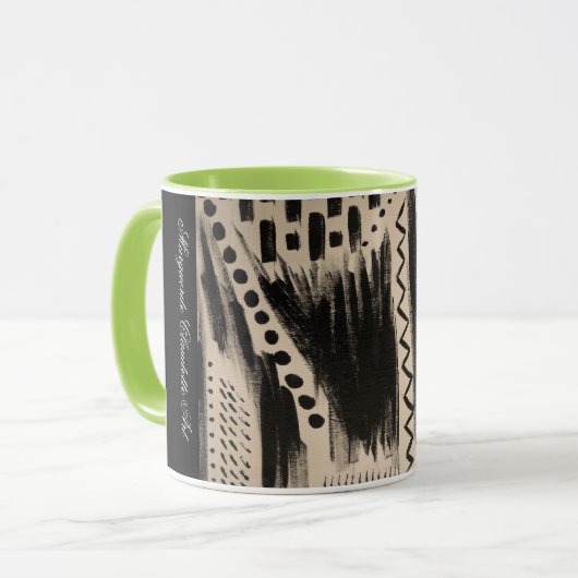 Muzes with Mar Abstract Mug Tasse (Vorderseite Links)