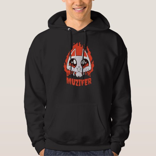 Muzifer I Cat Kitten Lucifer Devil Little Devil Lu Hoodie (Vorderseite)