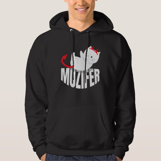 Muzifer I Cat Kitten Lucifer Devil Little Devil Lu Hoodie (Vorderseite)