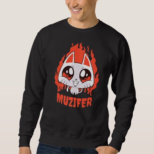 Muzifer I Cat Kitten Lucifer Devil Little Devil Lu Sweatshirt (Vorderseite)