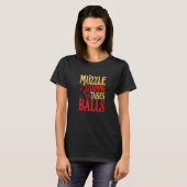 Muzzle Ladung nimmt Balls Waffen Flintlock T-Shirt (Vorne ganz)