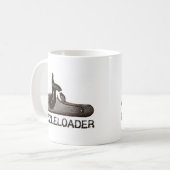 Muzzleloader Hinterteil u. Hammer, Kaffeetasse (Vorderseite Links)