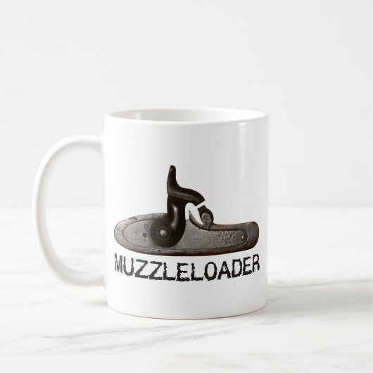 Muzzleloader Hinterteil u. Hammer, Kaffeetasse (Links)