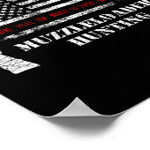 Muzzleloader-Zubehör flattert das Feuer der amerik Poster (Ecke)