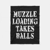 Muzzleloading Black Powder Jagd Funny Hunter Sh Fleecedecke (Vorderseite)