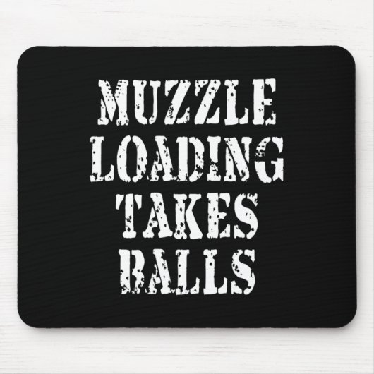 Muzzleloading Black Powder Jagd Funny Hunter Sh Mousepad (Vorne)