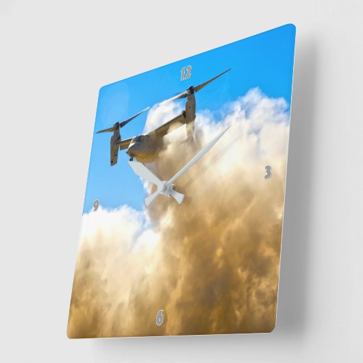 MV-22B OSPREY QUADRATISCHE WANDUHR (Winkel)