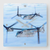 MV-22B OSPREY QUADRATISCHE WANDUHR (Vorderseite)