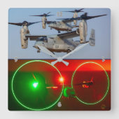 MV-22B OSPREY QUADRATISCHE WANDUHR (Vorderseite)