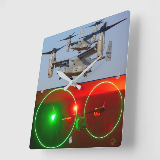MV-22B OSPREY QUADRATISCHE WANDUHR (Winkel)