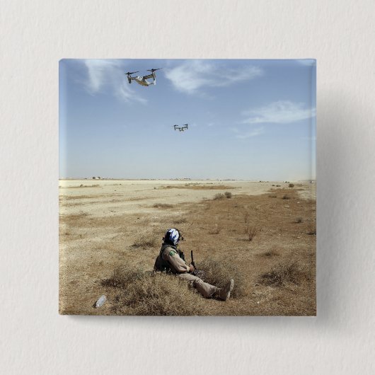 MV-22B Ospreys fliegen über den Korpus der US-Mari Button (Vorderseite)