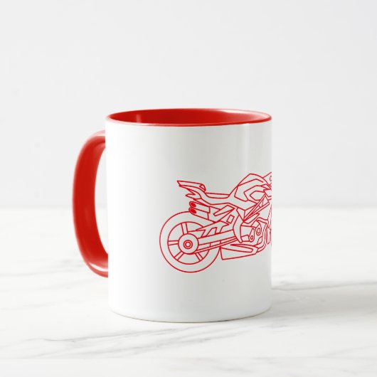 MV Agusta Brutale 1000RR Neon style Tasse (Vorderseite Links)