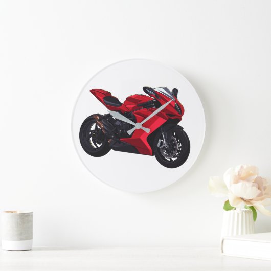 MV Agusta F3 realistic style Große Wanduhr (Zuhause)